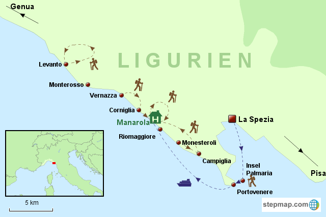 Cinque Terre, Ligurien, Italien